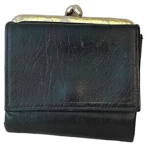🍀 Vintage Princess Gardner Split Genuine Lambskin Tri Fold Wallet Coin Purse